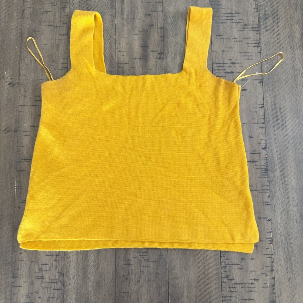 Anthropologie knit Mustard Top